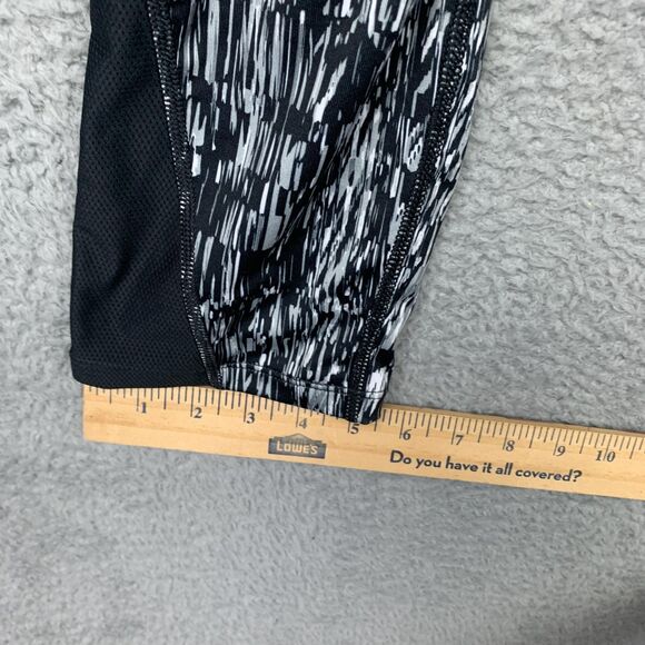 Nike Dri-FIT Pants Womens XL Black White Running Capri Pocket Athleisure - Picture 8 of 14